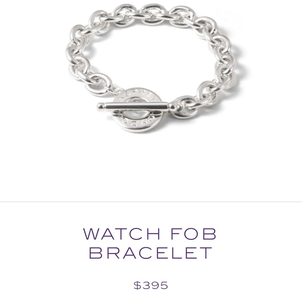 Asprey London sterling link bracelet